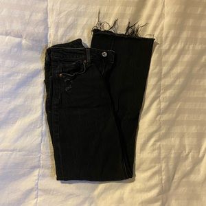 Black H&M wide leg jeans